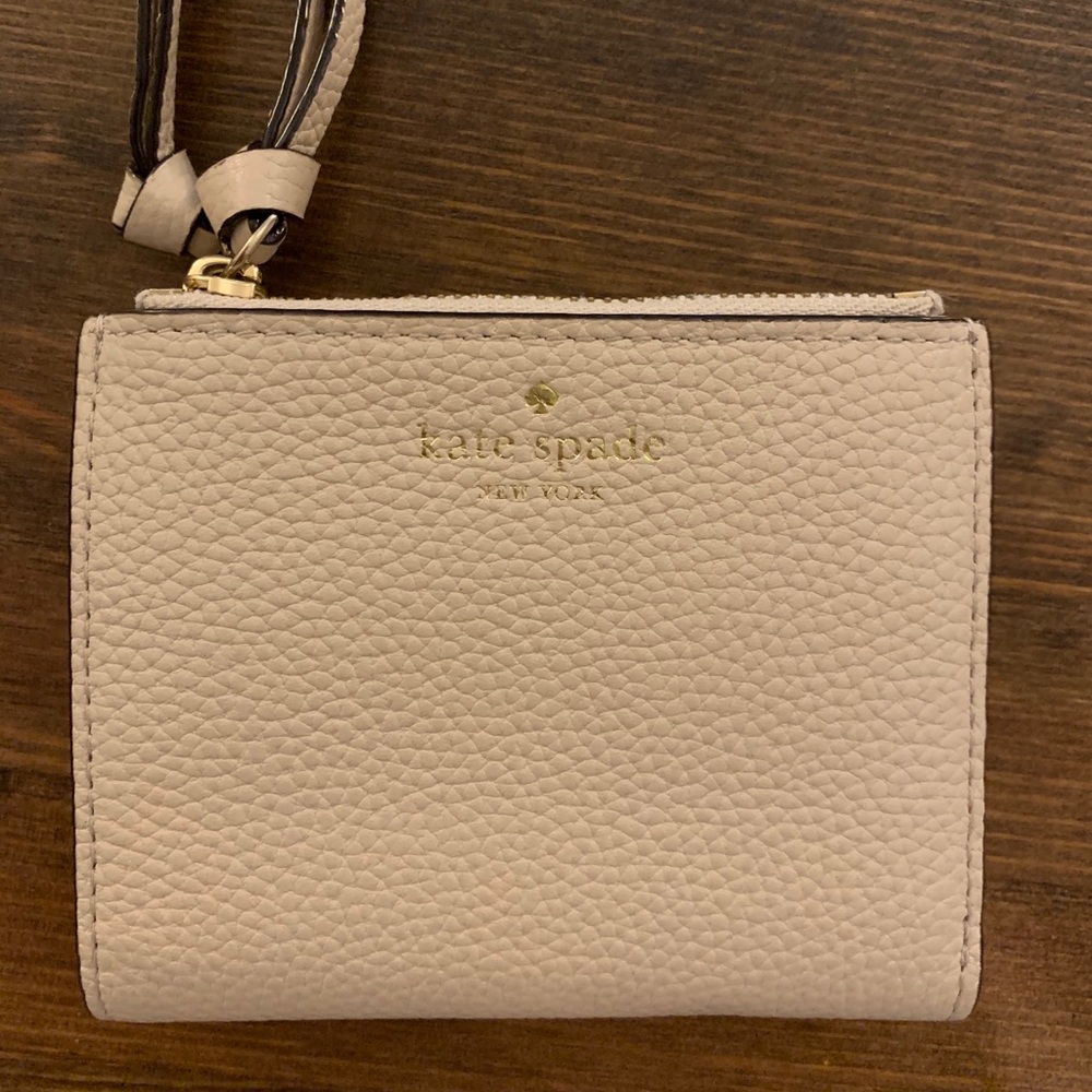 Kate Spare blush and gold wallet